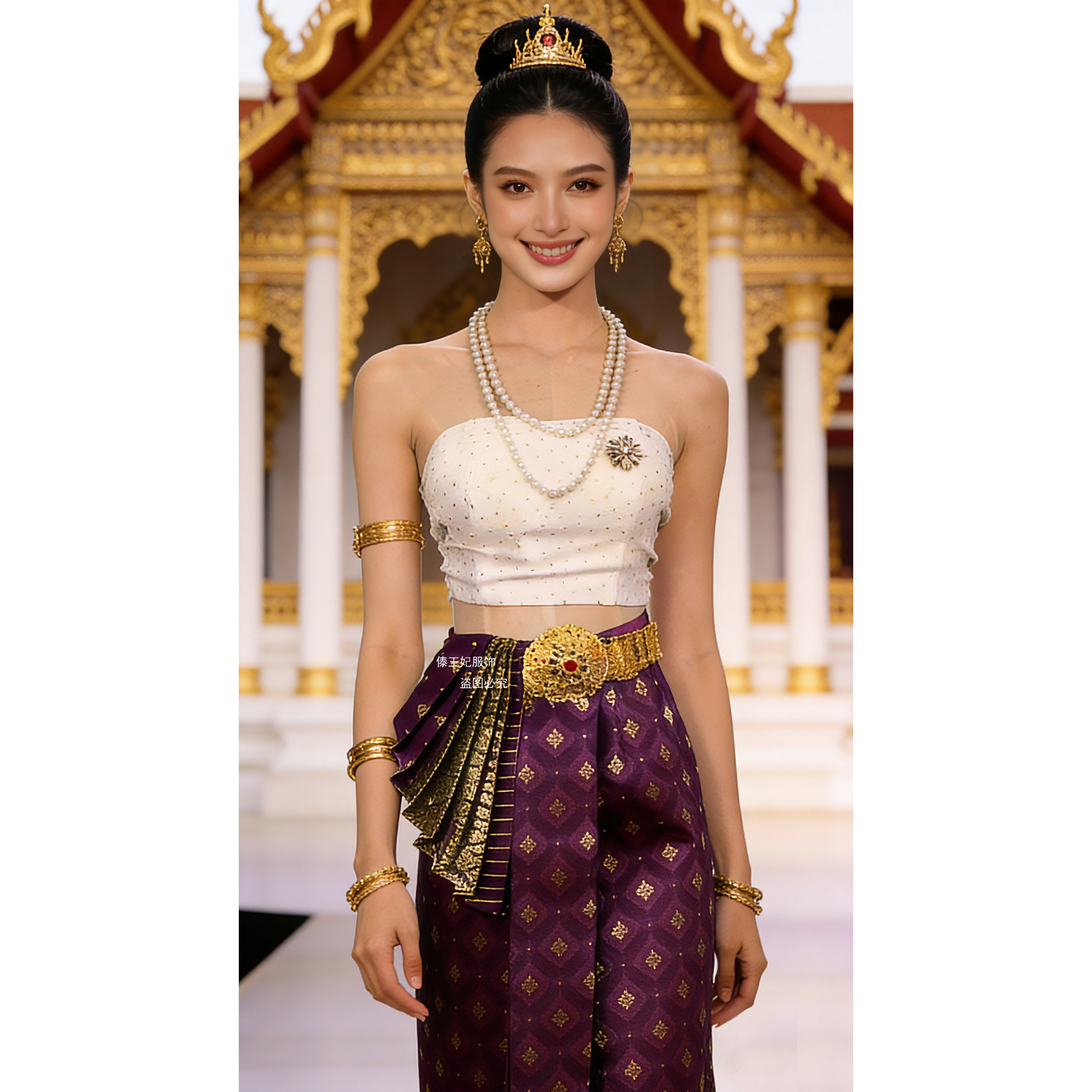 泰国泰式抹胸片裙修身显瘦影楼旅拍会所SPA技师迎宾服工作服新款,女装/女士精品,民族服装/舞台装,淘宝优惠券,粉丝福利购,淘宝优惠卷