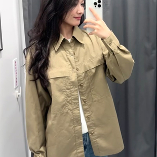 25秋冬新合作款男装女装工装宽松衬衫长袖休闲衬衣外套E480652