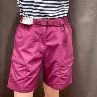防泼水455505 463870户外露营中裤 日系470617男女卡扣休闲工装 短裤