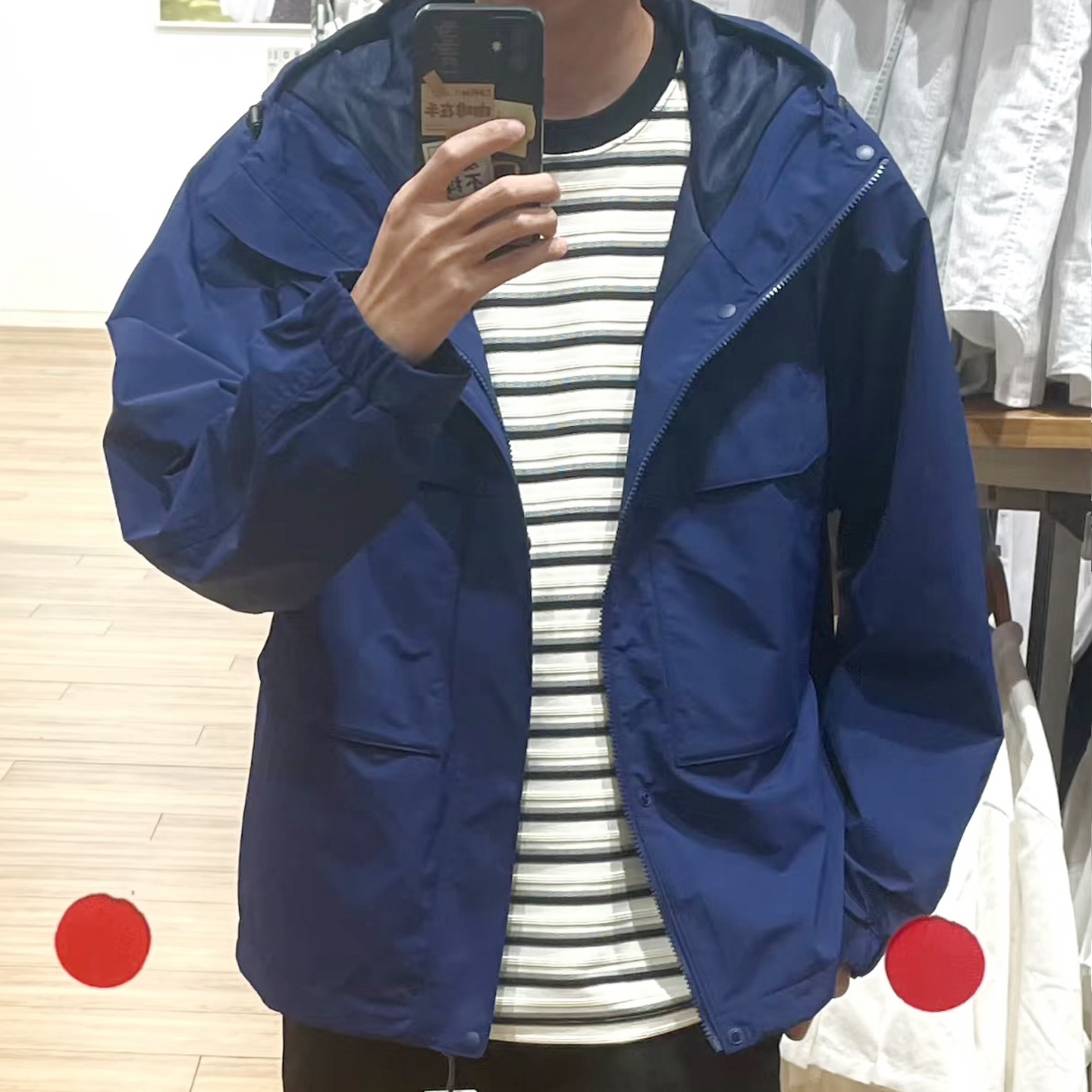 25秋冬新款男装女装防风连帽外套/夹克户外休闲工装冲锋衣E478231