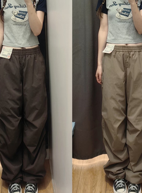 日系秋冬保暖加绒加厚降落伞工装裤伞兵裤冲锋裤休闲裤470732