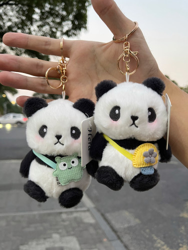 正版成都爷爷熊猫挂件玩偶钥匙扣
