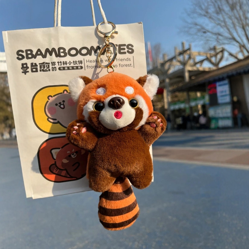 小熊猫挂件正版可爱毛绒玩具