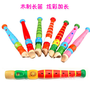 婴幼儿蒙氏早教教具木制笛口哨笛子 宝宝奥尔夫乐器音乐益智玩具