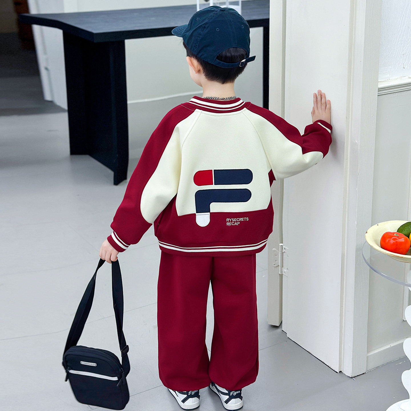 男童运动套装2026新款儿童洋气棒球服潮牌小男孩春秋装痞帅两件套