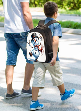 新款动画人物幼儿园小学书包轻便大容量防水防污双肩包开学季d412