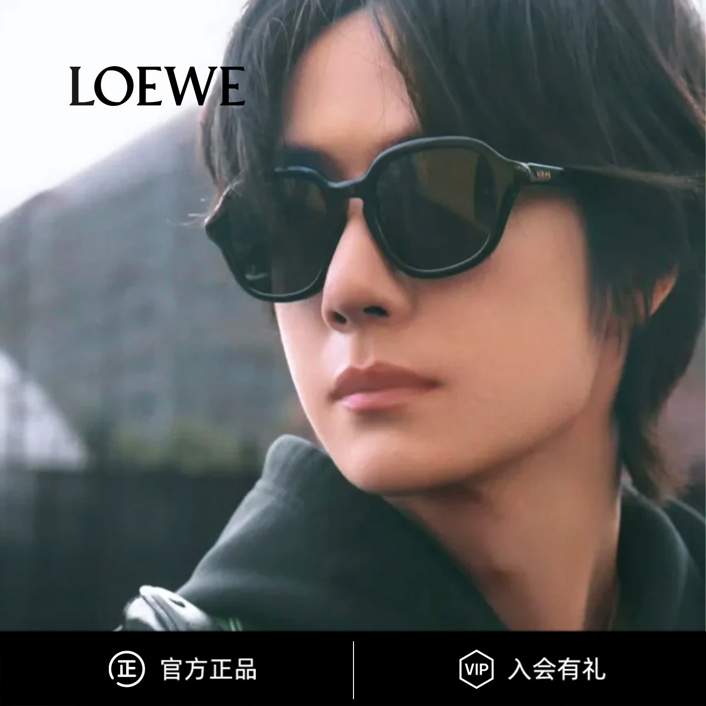 Loewe罗意威墨镜新款时尚显脸小太阳镜王一博同款男女 LW40163F