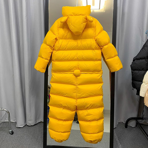 来图翻新定做冬钓连体羽绒服