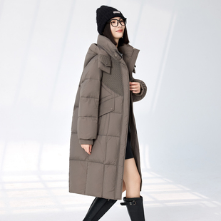 翻新定做女士长款羽绒服半成品来料加工定制纸板样专业电脑制版