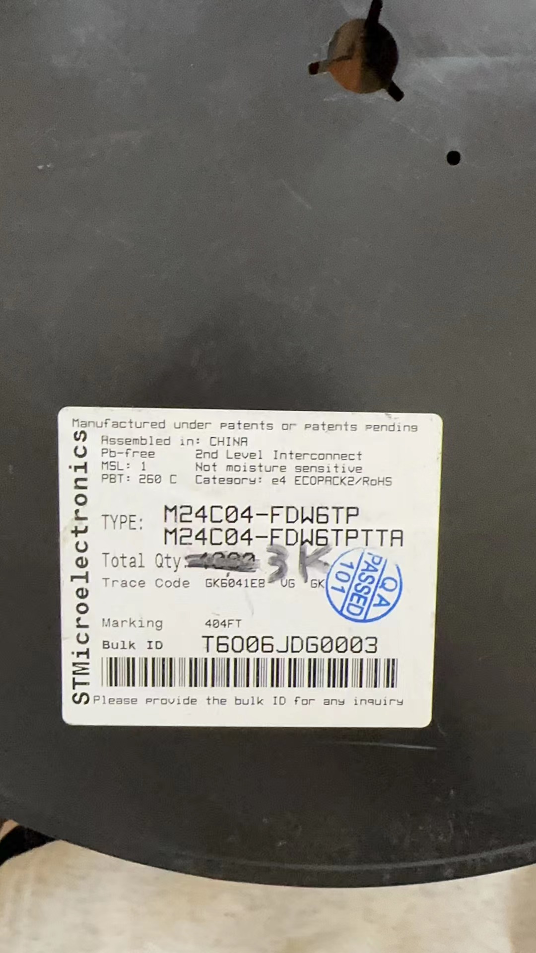 M24C04-FDW6TP原装工厂配单