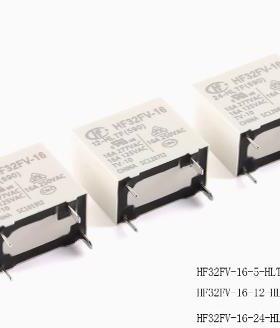 HF32FV-16-5/12/24-HLTF一组常开4脚16A277VAC宏发继电器5V12V24V