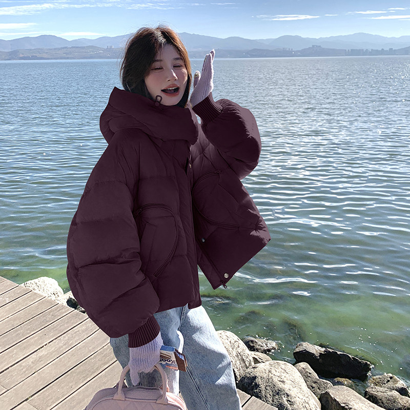 现货羽绒女短款90超轻加厚小个子泡芙冬外套8211P265K388,女装羽绒服,2C082