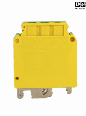 菲尼克斯黄绿相间接线端子 USLKG 35接地端子螺钉式连接器0444019