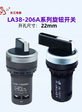 江阴长江电器旋纽选择开关 LA38-10X 11X2/206A 20X3 02CXf3/206A