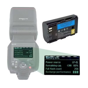LP-EL 电池 适用 佳能 SPEEDLITE EL-1 EL-5 闪光灯LP-EL锂电池 充电器 EL-1机顶闪光灯 电池充电器 座充