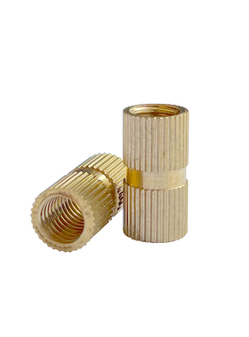 M2M2.5M3M4M5M6M8铜镶嵌件注塑铜螺母铜预埋件铜滚花螺母铜花母