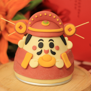 喜庆新年财神爷造型元宝恭喜发财礼盒花馍馍馒头面食模具diy