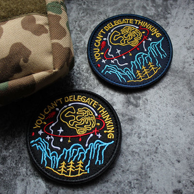 脑子是个好东西you can't delegate thinking战术士气魔术贴臂章