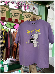 复古休闲半袖 无性别宽松美式 T恤男女款 鬼马小精灵vintage小众短袖