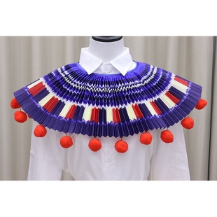 春晚同款玉盘披肩云肩儿童演出服男女童合唱服问月民族风舞蹈服装