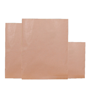 新创美达 空白无字牛皮防油纸袋 烧饼鸡柳袋食品包装袋小吃袋90个