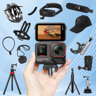 配件套餐适用insta360 acepro2运动相机背包夹三脚架影石ace pro延长杆骑行支架胸带头戴第一人称视角穿戴