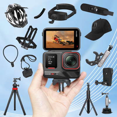 配件套餐适用insta360 acepro2运动相机背包夹三脚架影石ace pro延长杆骑行支架胸带头戴第一人称视角穿戴