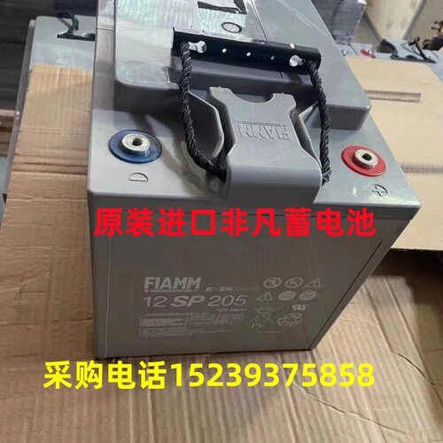 FIAMM非凡蓄电池12SP205直流屏12V200AH太阳能UPSEPS设备应急电源