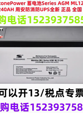 SunStonePower 蓄电池Series AGM ML12-240(12V240AH 用 安防消防