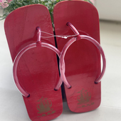 火烧桐木潮流夹板拖鞋 男 防滑透气 木屐人字拖 木板凉鞋 夏季 日式