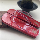 防滑透气 木屐人字拖 男 火烧桐木潮流夹板拖鞋 夏季 日式 木板凉鞋