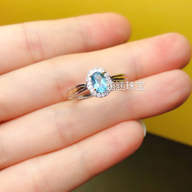 s925银饰品戒指空托简约大方