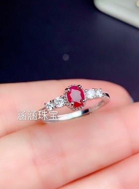 银饰品椭圆形蓝宝石戒指空托