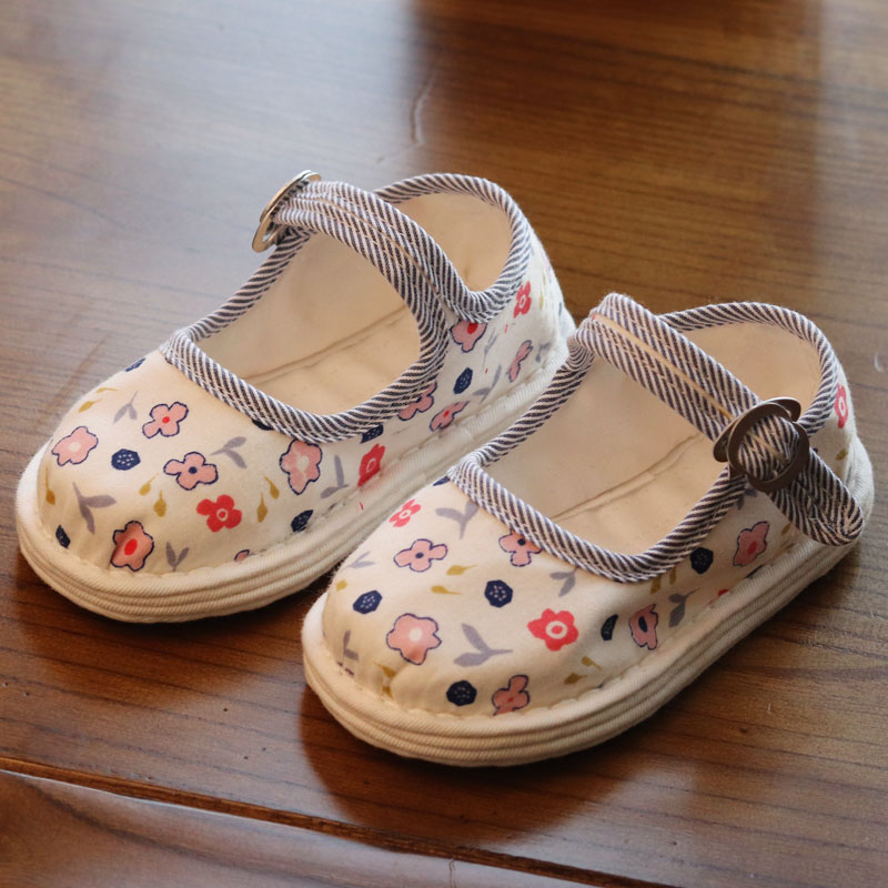 春秋室內兒童純手工千層底布鞋