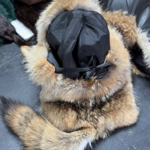 加拿大郊狼帽子明星同款沙夫护耳帽雷锋帽男女情侣款冬季保暖帽子