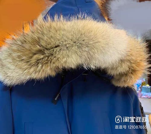 新无毛领大鹅chilliwack飞行员夹克狼毛领定做皮草领子单卖2050W