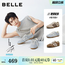 张凌赫同款 2026新款 休闲鞋 子E9P2预 百丽跑道银河星薄底赛车德训鞋