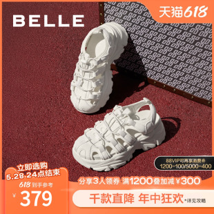 罗马凉鞋 百丽户外涉水凉鞋 新款 子B1481CL3 女夏季 女厚底运动凉鞋