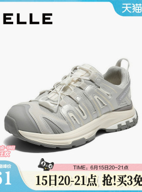 百丽女鞋子厚底增高老爹鞋女秋季新款休闲运动鞋子E2C1DCM5