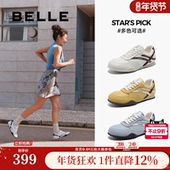 运动休闲鞋 百丽美式 3QS28BM5 女鞋 赛车鞋 复古薄底德训鞋 新款