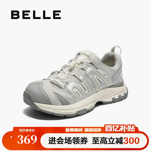 百丽女鞋子厚底增高老爹鞋女秋季新款休闲运动鞋子E2C1DCM5