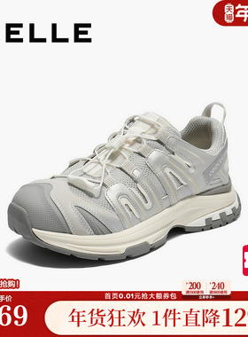 百丽女鞋子厚底增高老爹鞋女秋季新款休闲运动鞋子E2C1DCM5