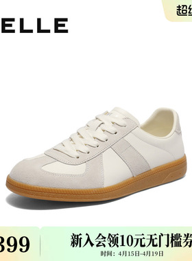 百丽男鞋复古德训鞋男士新款秋季商场款休闲运动板鞋8UM01CM5