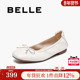 女鞋 子秋新法式 晚晚鞋 百丽平底单鞋 通勤浅口单鞋 E6Z1DCQ5