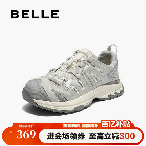 百丽女鞋子厚底增高老爹鞋女秋季新款休闲运动鞋子E2C1DCM5