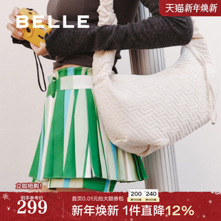 百丽包包女跑道系列2025新款 通勤轻便新月大容量腋下包BL804AX5