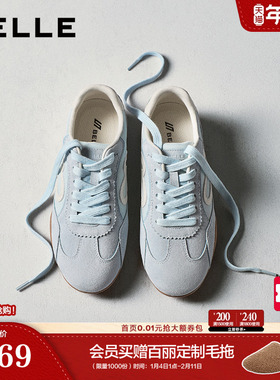 百丽星空糖复古爱心德训鞋女鞋夏季新款阿甘运动休闲鞋F4H1DBM6