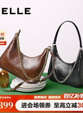 百丽包包女新款商场同款手提包通勤大容量单肩斜挎腋下包BL815BX5