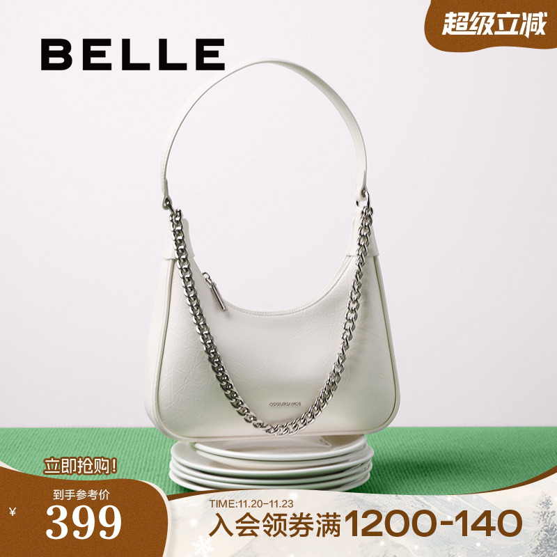 百丽包包女2025新款大容量通勤链条休闲单肩斜挎腋下包BL815BX5