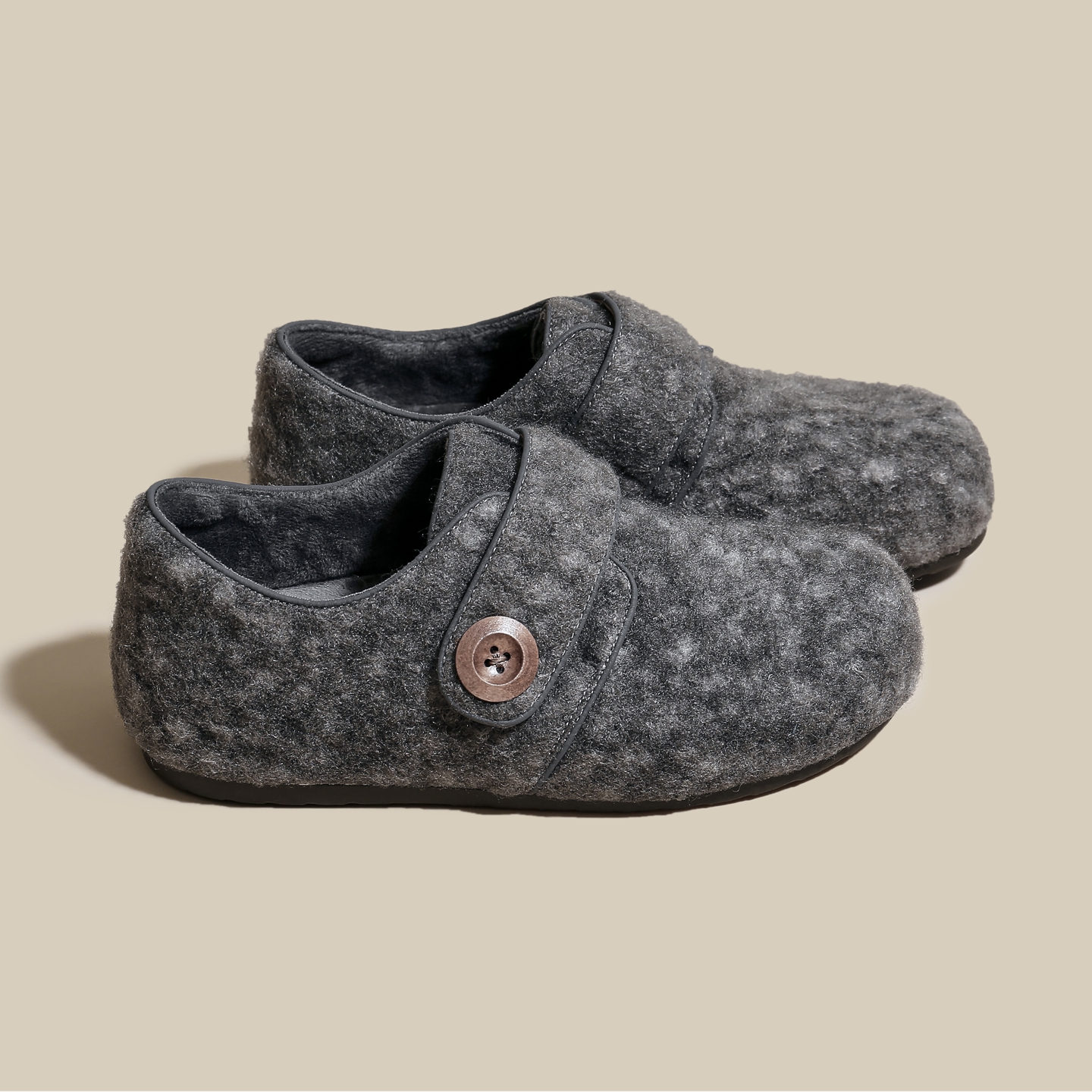 内增高款！加绒保暖勃肯鞋子女